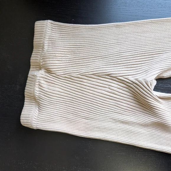 KOTN Ribbed Lounge Pant in Natural - Picture 8 of 11